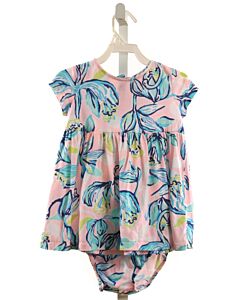 LILLY PULITZER  BLUE  FLORAL  2-PIECE OUTFIT