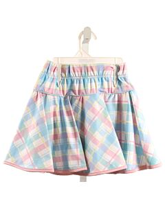 SET BY LULLABY SET  LT BLUE  PLAID  SKORT