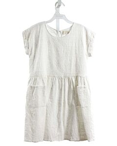 MIKI MIETTE  WHITE   EMBROIDERED DRESS