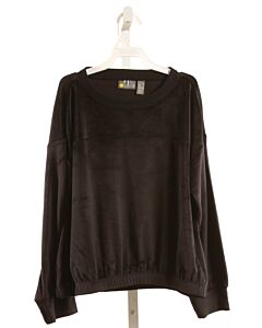 ZELLA GIRL  BLACK VELOUR   SHIRT-LS