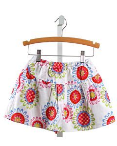 RED BEANS  WHITE  FLORAL  SKORT