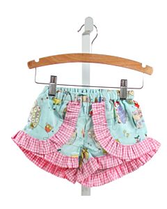 RED BEANS  AQUA  PRINTED DESIGN SHORTS