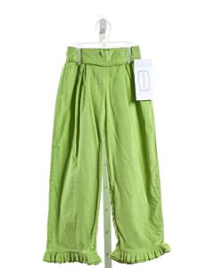 RED BEANS  GREEN CORDUROY  PANTS WITH RUFFLE