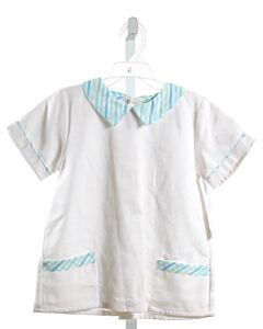 ALICE KATHLEEN  WHITE PIQUE  CLOTH SS SHIRT