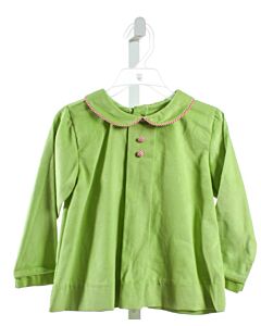 RED BEANS  LIME GREEN CORDUROY  CLOTH LS SHIRT