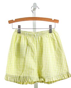 RED BEANS  YELLOW  GINGHAM  SHORTS