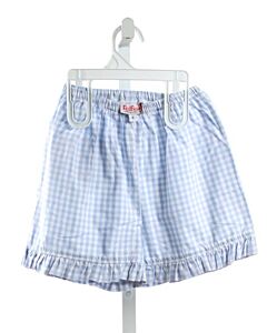 RED BEANS  LT BLUE  GINGHAM  SHORTS