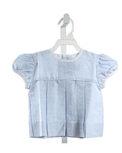 ALICE KATHLEEN  LT BLUE LINEN  CLOTH SS SHIRT