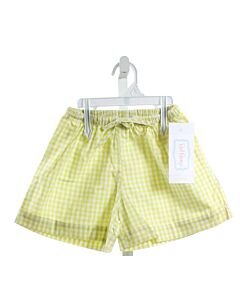 RED BEANS  YELLOW  GINGHAM  SHORTS