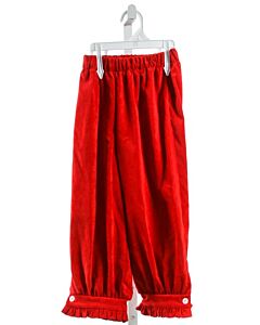 ALICE KATHLEEN  RED CORDUROY  PANTS WITH RUFFLE