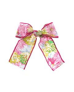 ALICE KATHLEEN  PINK  FLORAL  HAIR BOW