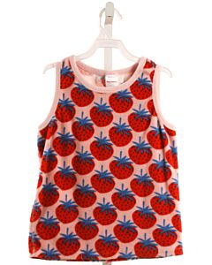 HANNA ANDERSSON  RED TERRY CLOTH  PRINTED DESIGN SLEEVELESS SHIRT