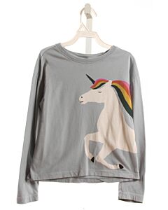 HANNA ANDERSSON  LT BLUE   PRINTED DESIGN KNIT LS SHIRT