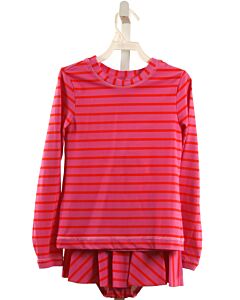 HANNA ANDERSSON  HOT PINK  STRIPED  2-PIECE SWIMSUIT