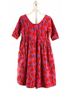 HANNA ANDERSSON  RED  FLORAL  KNIT DRESS