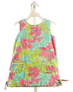 LILLY PULITZER GREEN FLORAL DRESS
