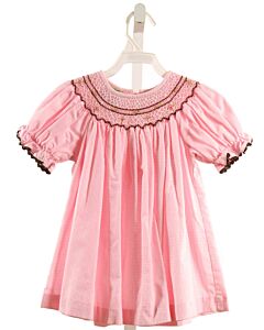 CANDYLAND  PINK  GINGHAM SMOCKED DRESS WITH RIC RAC