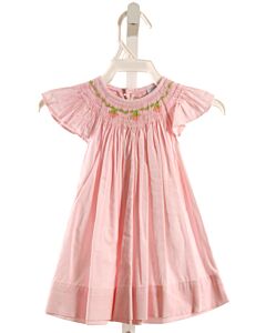 REMEMBER NGUYEN PINK SMOCKED DRESS