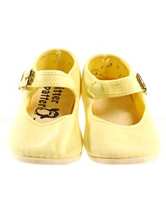 PITTER PATTER YELLOW MARY JANES  *EUC SIZE TODDLER 4