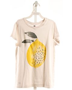 TEA  WHITE   PRINTED DESIGN T-SHIRT