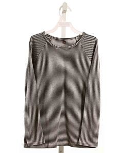 TEA  BLACK  STRIPED  KNIT LS SHIRT