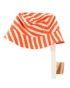 TEA  RED  STRIPED  HAT