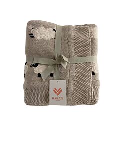 DARZZI  GRAY COTTON   BLANKET