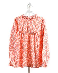 HANNAH KATE  PEACH FLORAL  SHIRT-LS