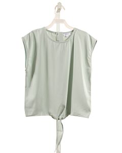 PLEAT.  MINT    SLEEVELESS SHIRT