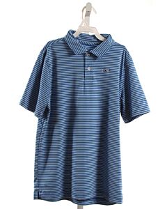 VINEYARD VINES  BLUE  STRIPED  KNIT SS SHIRT
