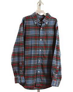 VINEYARD VINES  BLUE  PLAID  DRESS SHIRT
