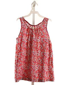 PEEK  RED  FLORAL  SLEEVELESS SHIRT