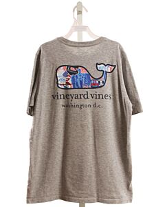 VINEYARD VINES  GRAY   PRINTED DESIGN T-SHIRT