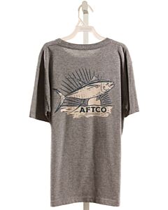 AFTCO  GRAY   PRINTED DESIGN T-SHIRT