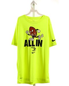 NIKE  BRIGHT YELLOW   PRINTED DESIGN T-SHIRT