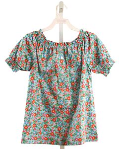 BISBY BY LITTLE ENGLISH  BLUE  FLORAL  SHIRT-SS