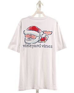 VINEYARD VINES WHITE PRINTED DESIGN T-SHIRT