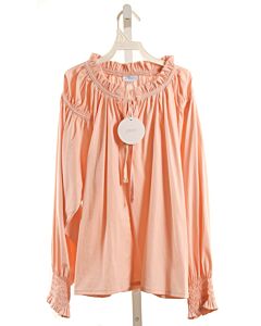 PLEAT.  LT PINK   SMOCKED DRESS SHIRT