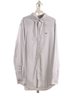 VINEYARD VINES  WHITE  PLAID  DRESS SHIRT