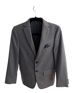 MOBLEY & SONS  BLUE  PLAID  BLAZER