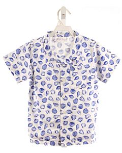 RACHEL RILEY  BLUE  PRINT  DRESS SHIRT