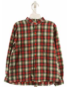 SAL & PIMENTA  RED  PLAID  DRESS SHIRT