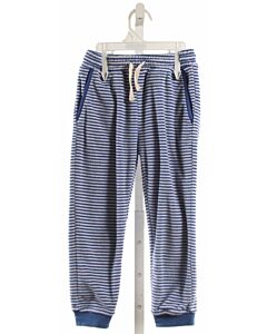 MINNOW  BLUE TERRY CLOTH STRIPED  PANTS