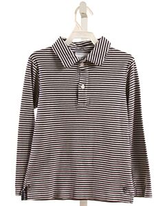 LITTLE ENGLISH  NAVY  STRIPED  KNIT LS SHIRT