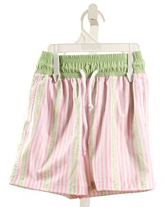 DONDOLO  LT PINK  STRIPED  SWIM TRUNKS