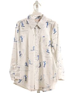 DONDOLO BLUE PRINT DRESS SHIRT