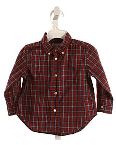 RALPH LAUREN  RED  PLAID  DRESS SHIRT