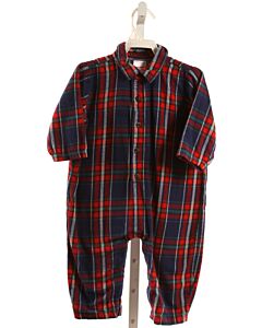 HANNA ANDERSSON  NAVY FLANNEL PLAID  ROMPER