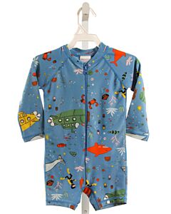 HANNA ANDERSSON  BLUE  PRINT PRINTED DESIGN RASH GUARD