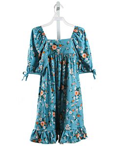 MILLIE LOVES LILY  BLUE  FLORAL  KNIT DRESS